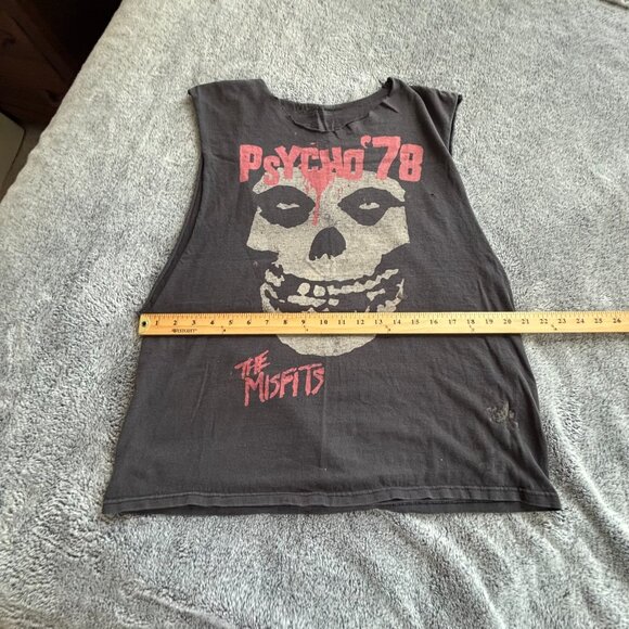 The Misfits Psycho 78 Shirt Large Y2K DIY Distressed Band Tee Grunge Skate 18527 - Picture 6 of 16